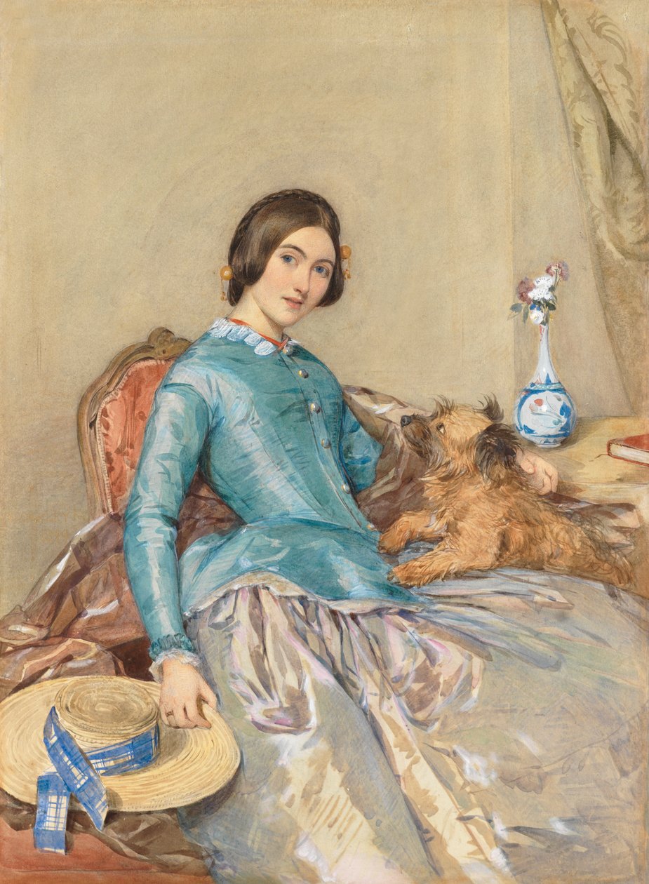 Retrato de Jane, Condesa de Aylesford, 1849 de Octavius Oakley