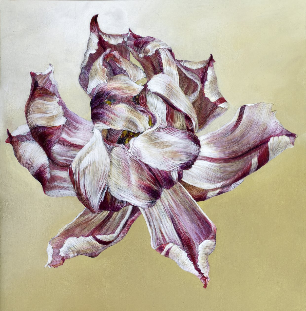 Tulipa, 2013 (acrílico sobre madera) de Odile Kidd