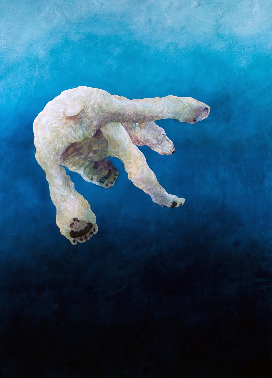 Ursus maritimus 1, 2010 (acrílico sobre lino) de Odile Kidd