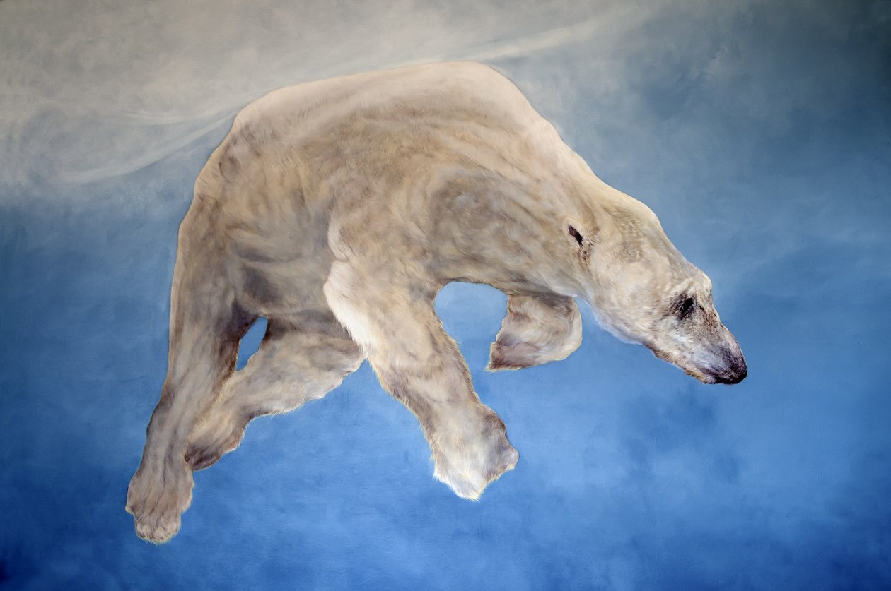 Ursus maritimus 2 (acrílico sobre lino entelado) de Odile Kidd