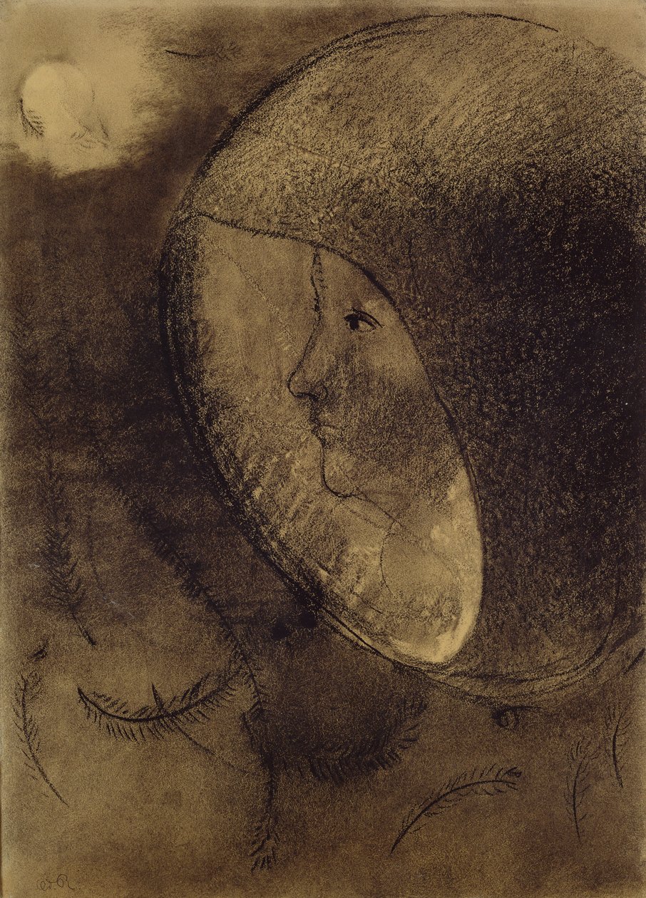 Rostro celular, 1895 de Odilon Redon