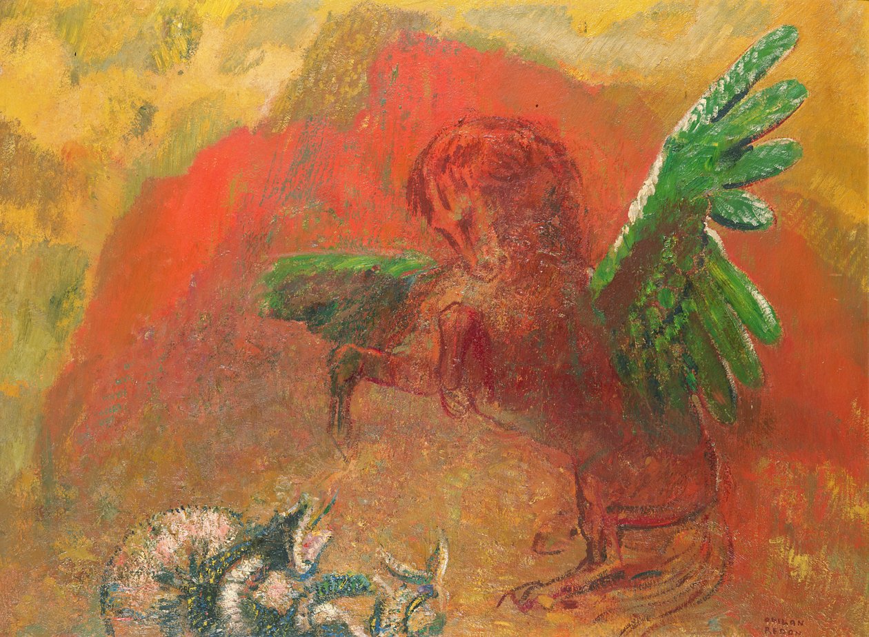 Pegaso triunfante de Odilon Redon