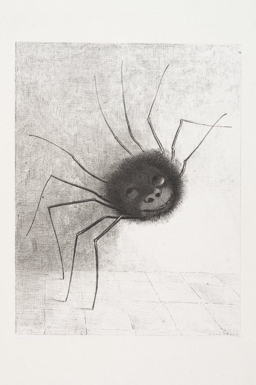 Araña sonriente, c.1881 de Odilon Redon