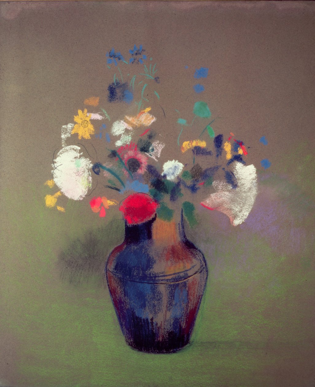 Jarrón de flores de Odilon Redon