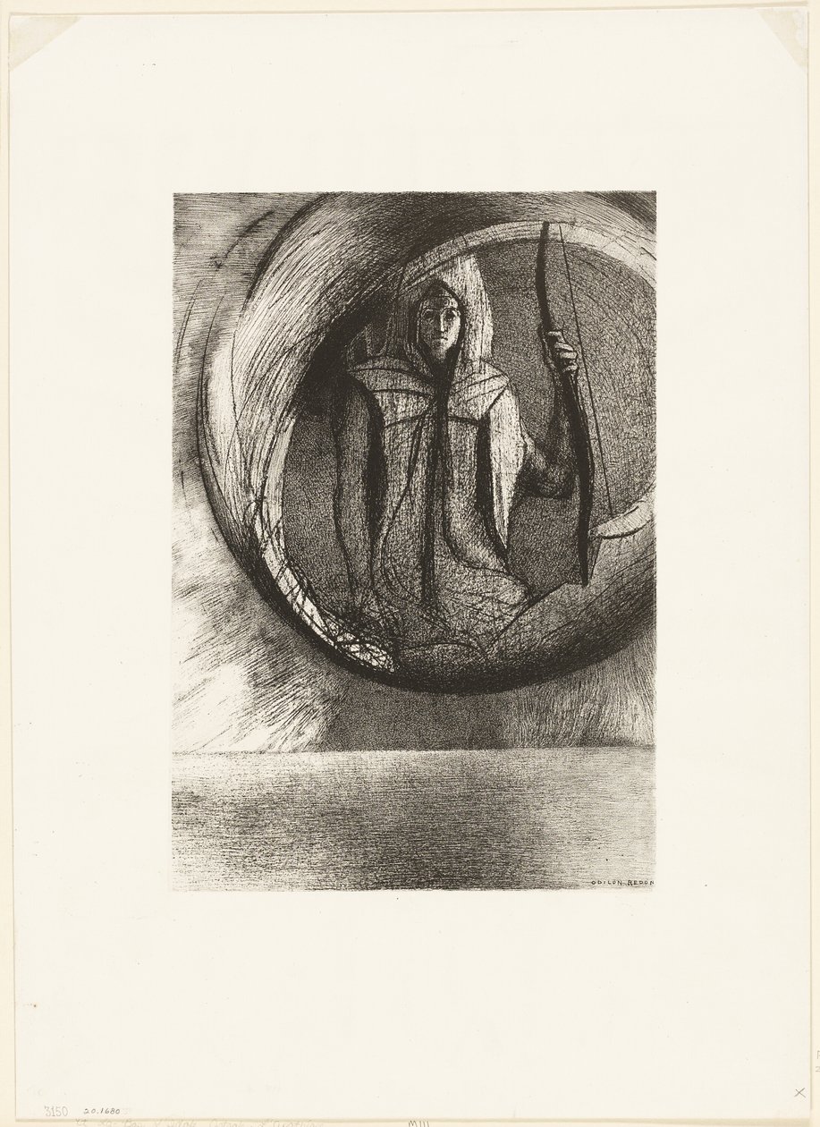 Y Más Allá, el Ídolo Astral, la Apoteosis, lámina 2 de 6 de Odilon Redon