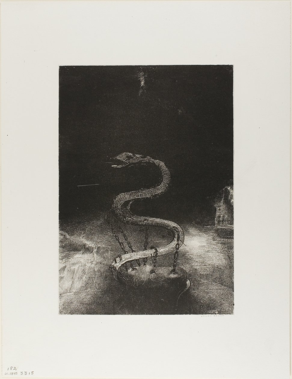 Y lo Ató por Mil Años, lámina 8 de 12 de Odilon Redon