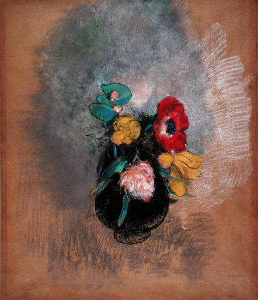 Anémonas y Tulipanes de Odilon Redon