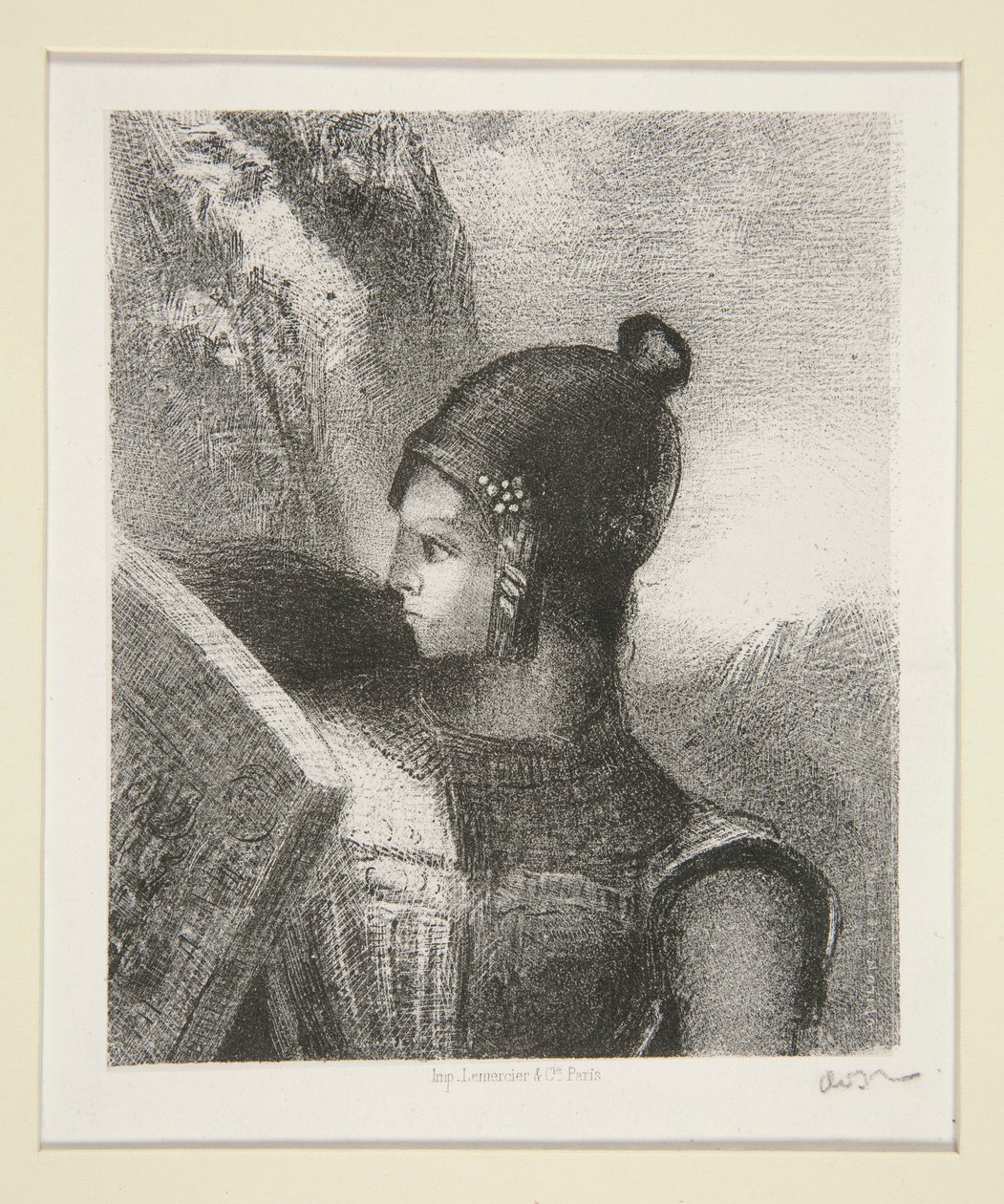 Br?nnhilde, frontispicio de La Revue Wagnerienne de Odilon Redon
