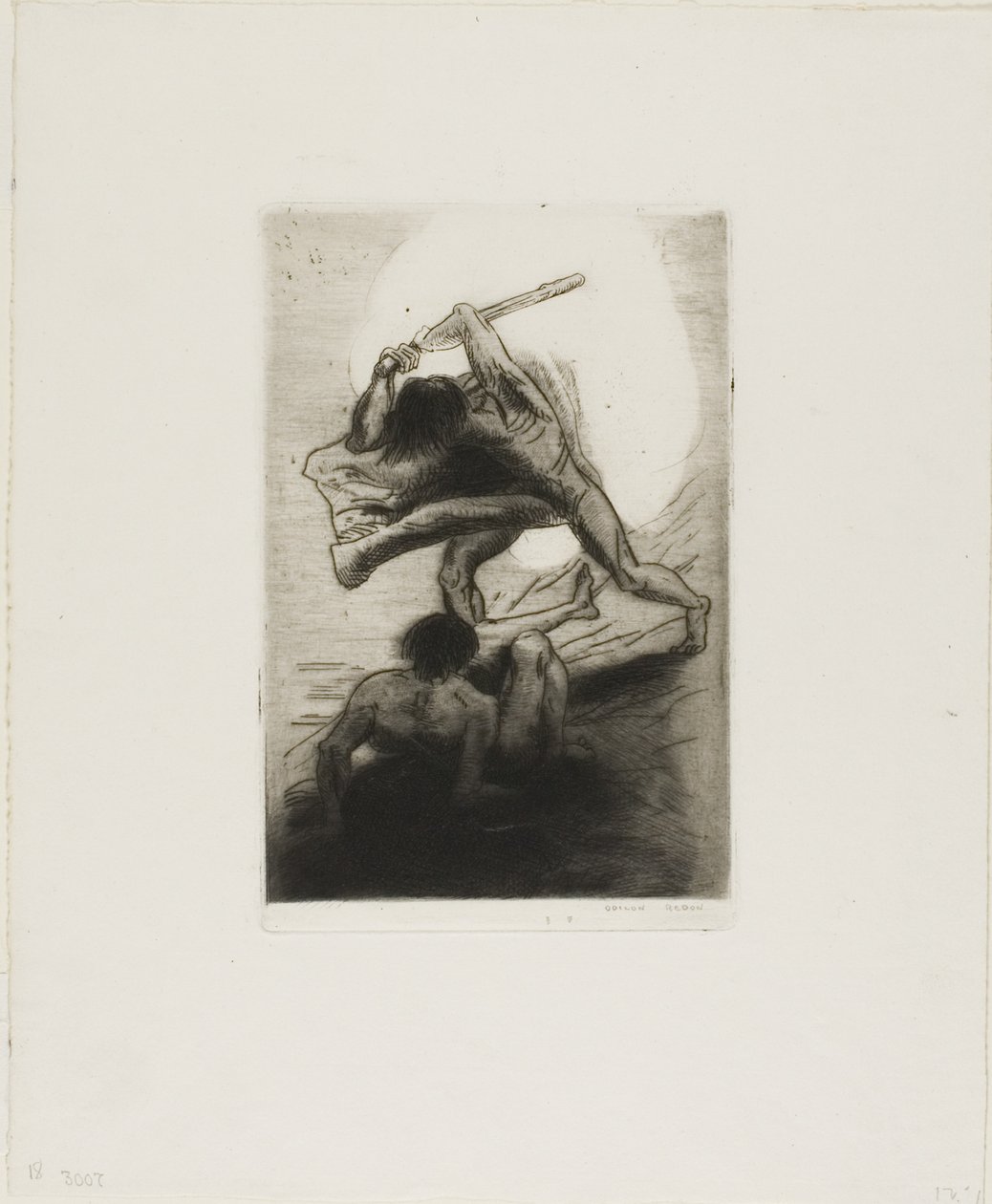 Caín y Abel de Odilon Redon