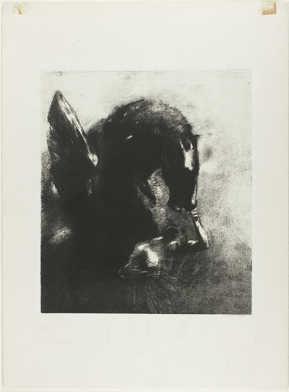 Pegaso cautivo de Odilon Redon