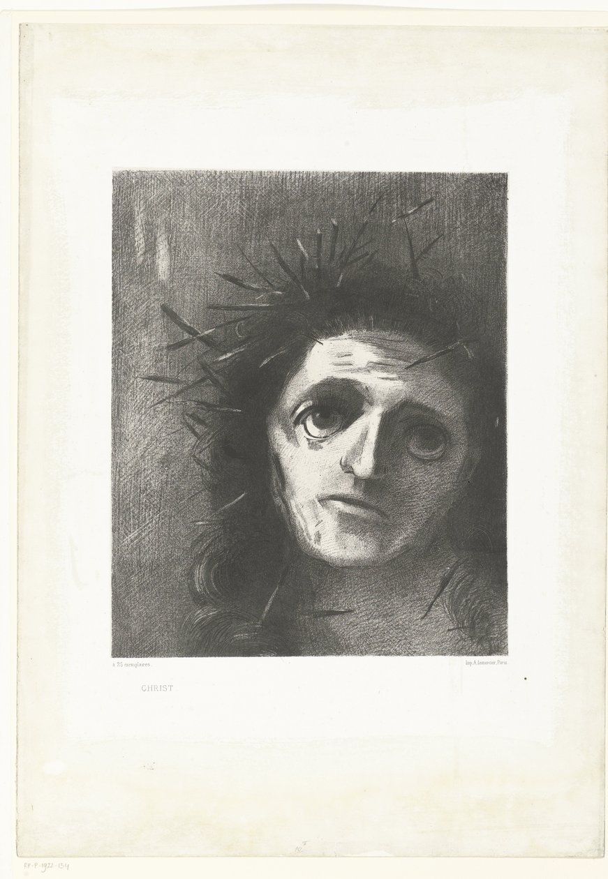 Cristo Cristo (título sobre el objeto) de Odilon Redon