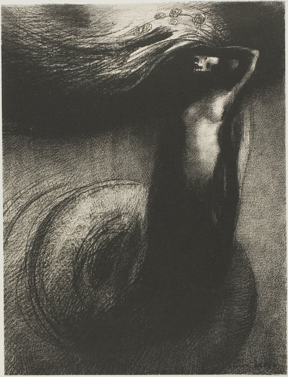 La Muerte: "¡Mi ironía supera a todas las demás!", lámina 3 de 6 de Odilon Redon