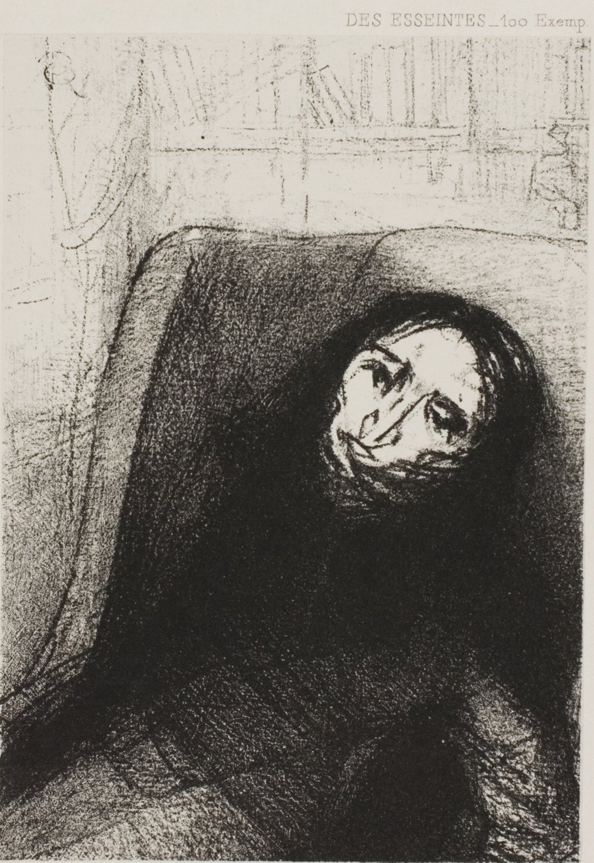 Des Esseintes, Frontispicio para A Rebours de J.K. Huysmans de Odilon Redon