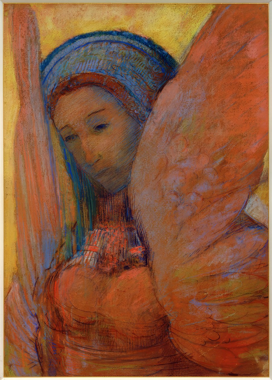 La lira (Esfinge) de Odilon Redon