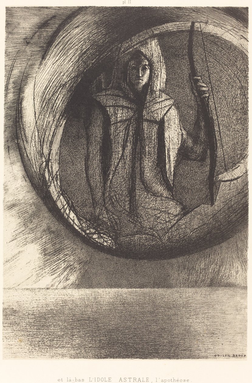 Y allá, el ídolo estelar, la apoteosis de Odilon Redon