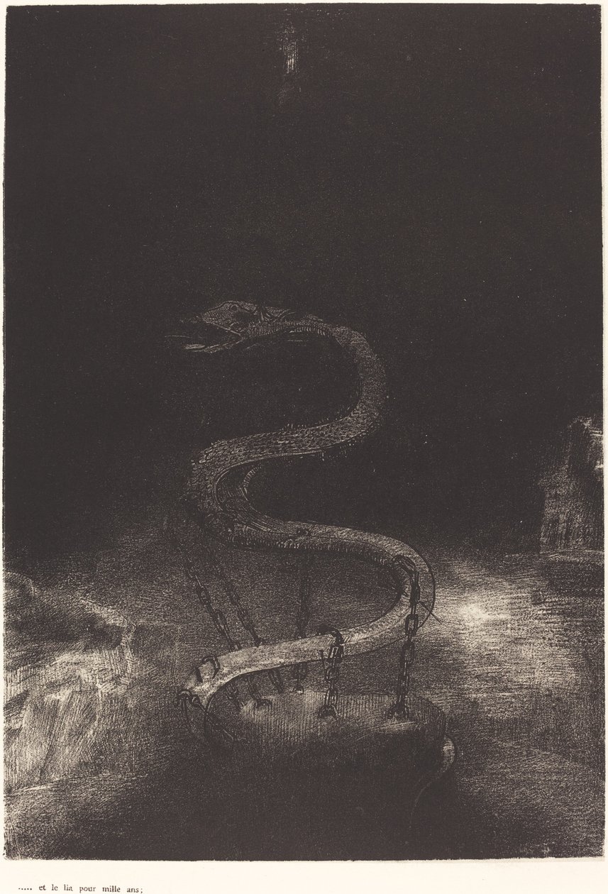 Y lo ató por mil años de Odilon Redon