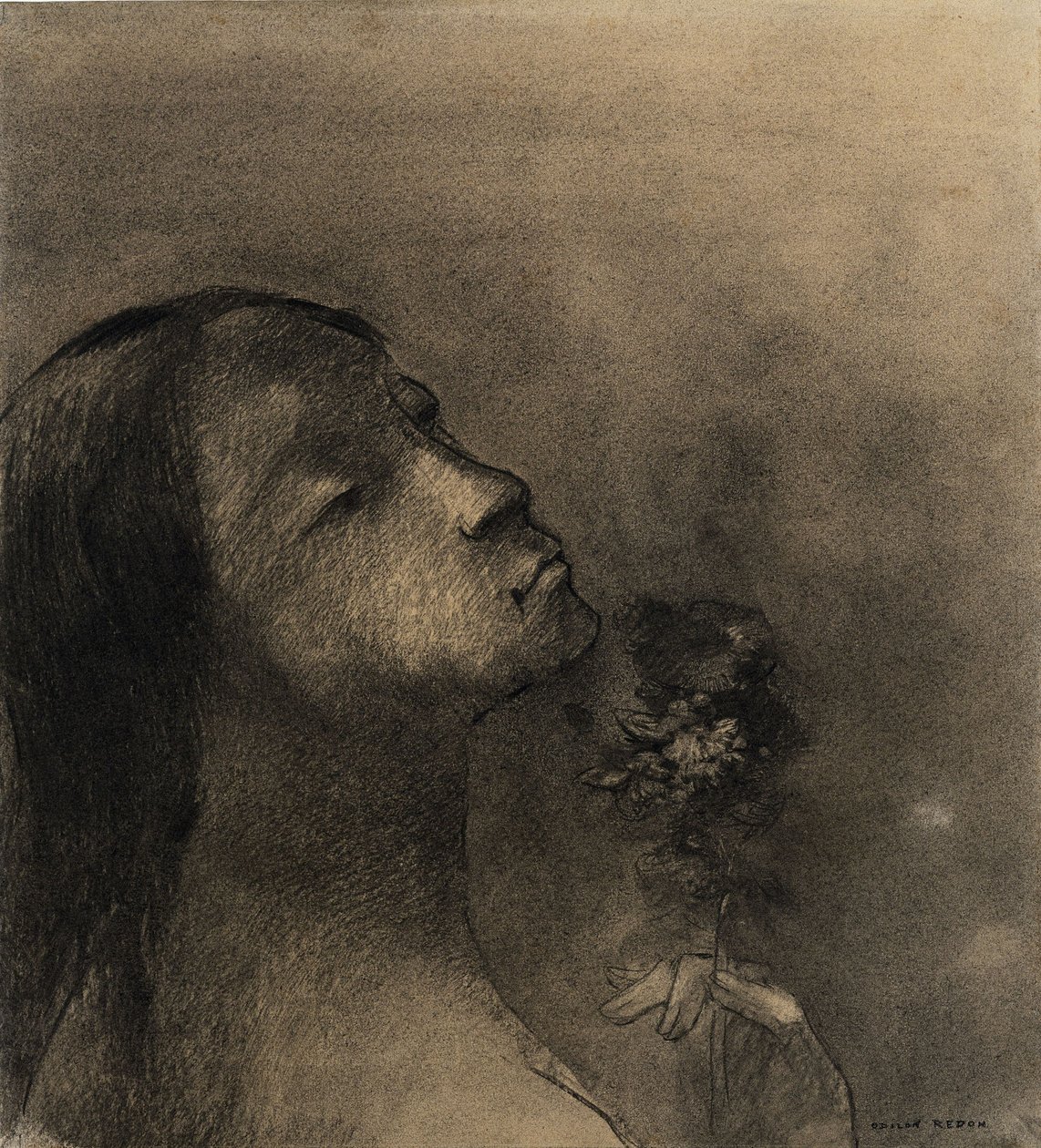 Flor del mal de Odilon Redon