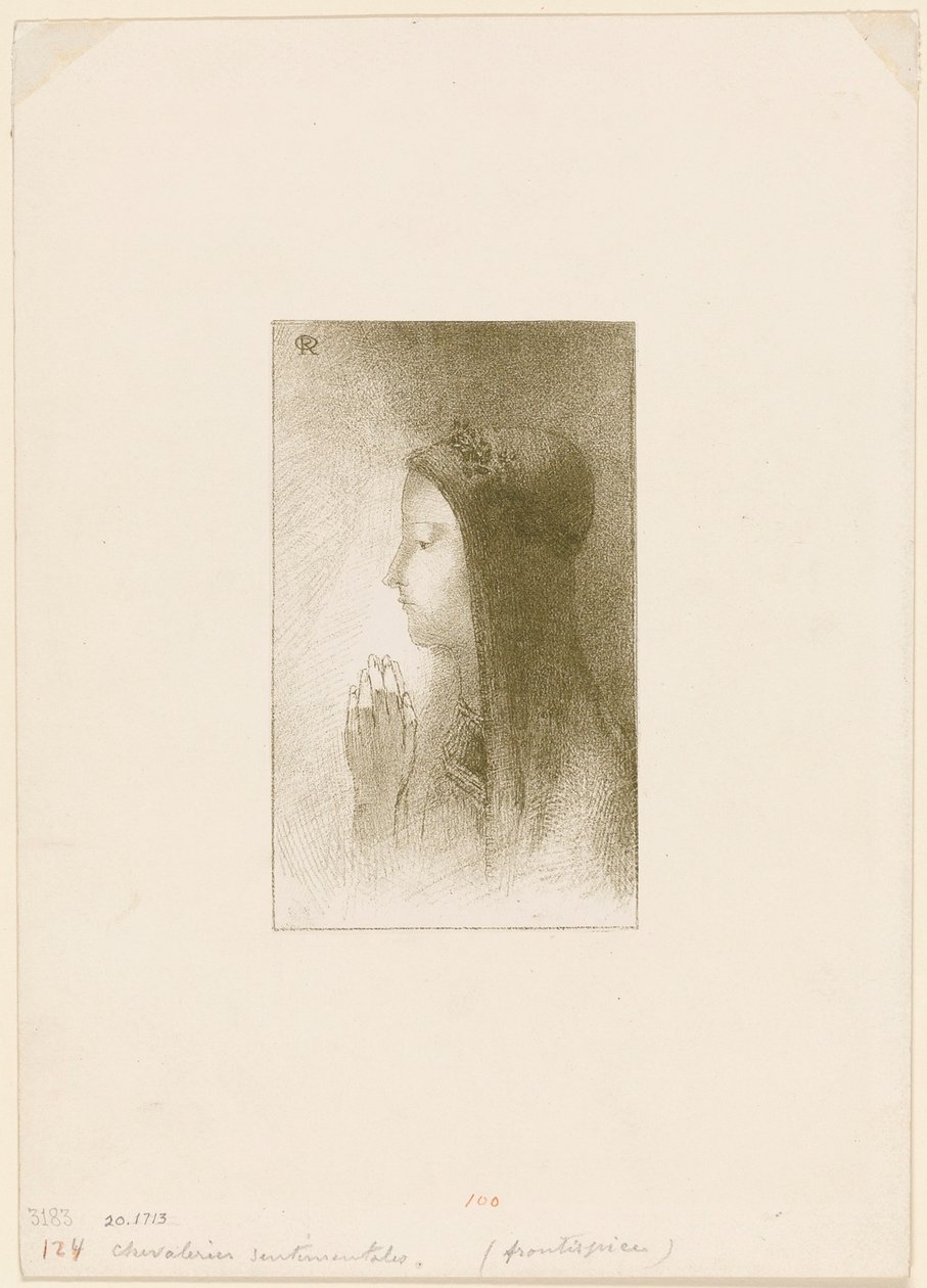 Portada para Chevaleries sentimentales de Ferdinand Hérold de Odilon Redon