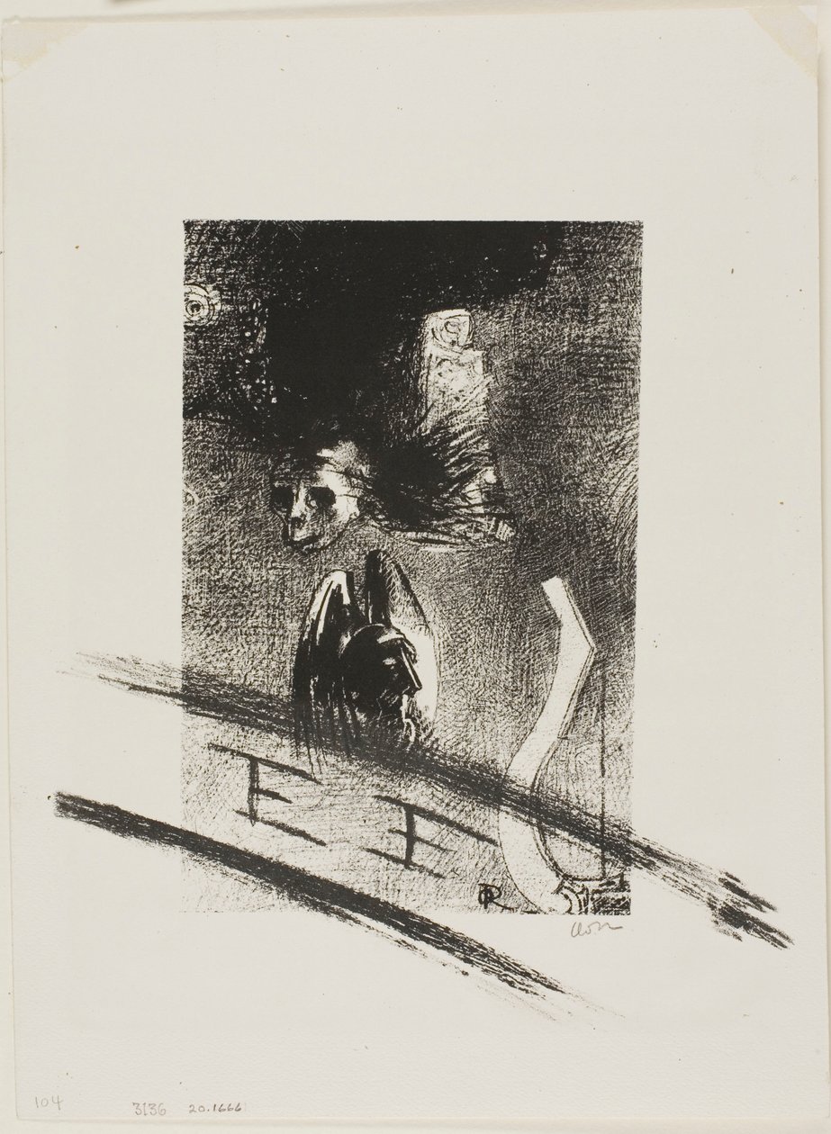 Frontispicio de Damnation, de Iwan Gilkin, por el artista de Odilon Redon