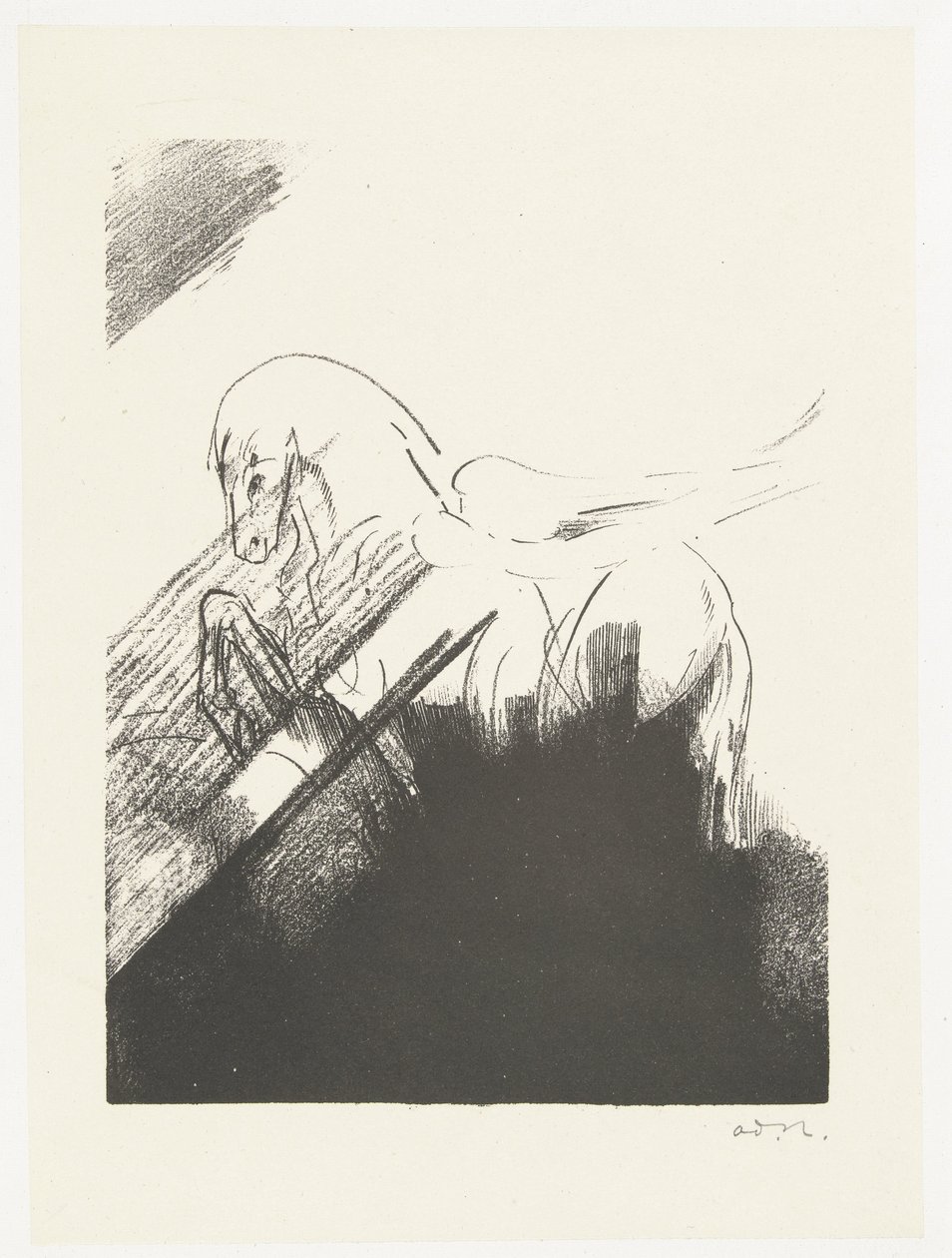 caballo alado Cheval aile de Odilon Redon