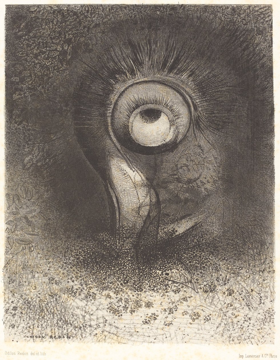 Tal vez hubo una primera visión intentada en la flor de Odilon Redon
