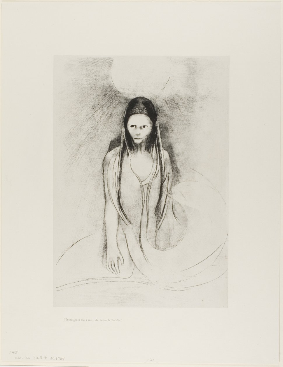 ¡La inteligencia era mía! Me convertí en Buda, lámina 12 de 24 de Odilon Redon