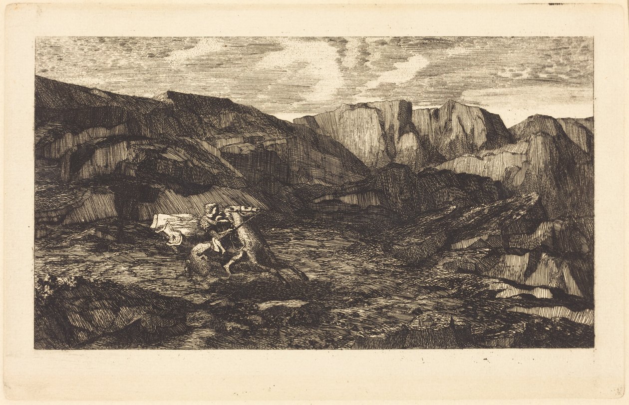 El miedo (Fear) de Odilon Redon