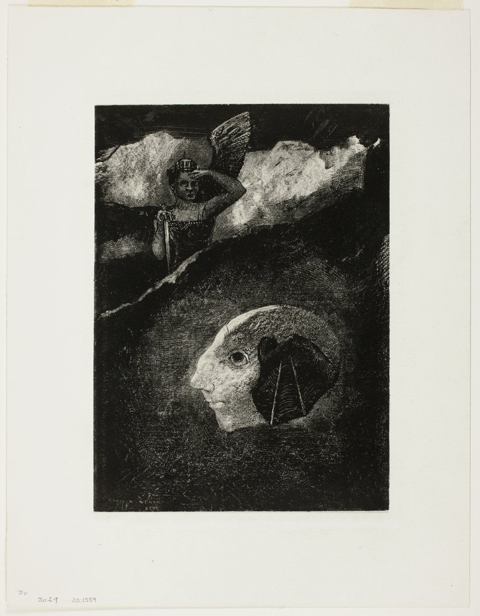 Limbo, lámina cuatro de En Sueños de Odilon Redon