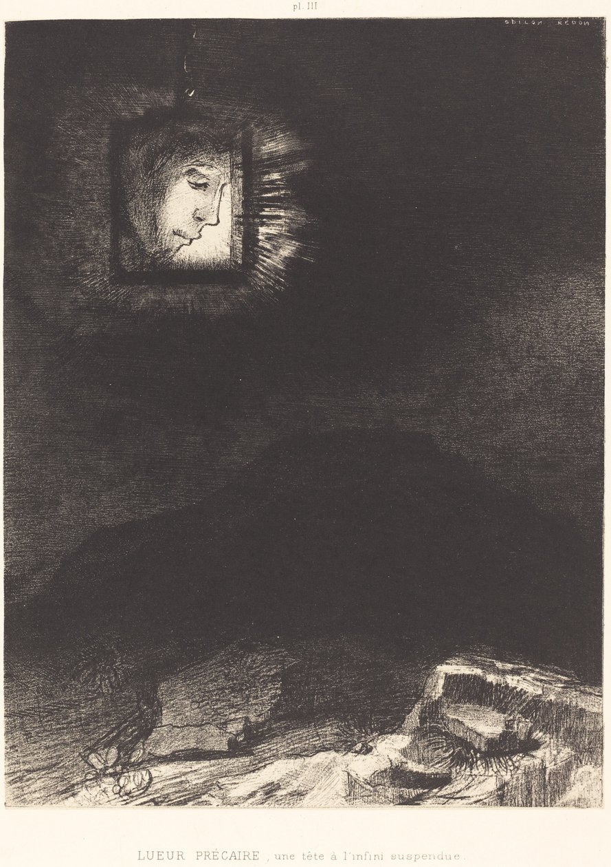 Luz Precaria, una Cabeza Suspendida de Odilon Redon