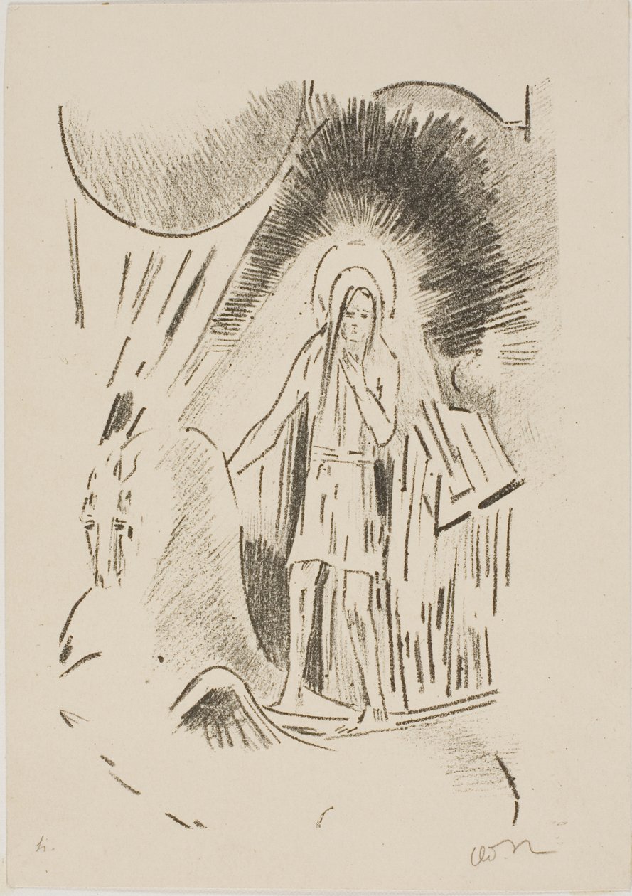 Hombre en Pegaso de Odilon Redon