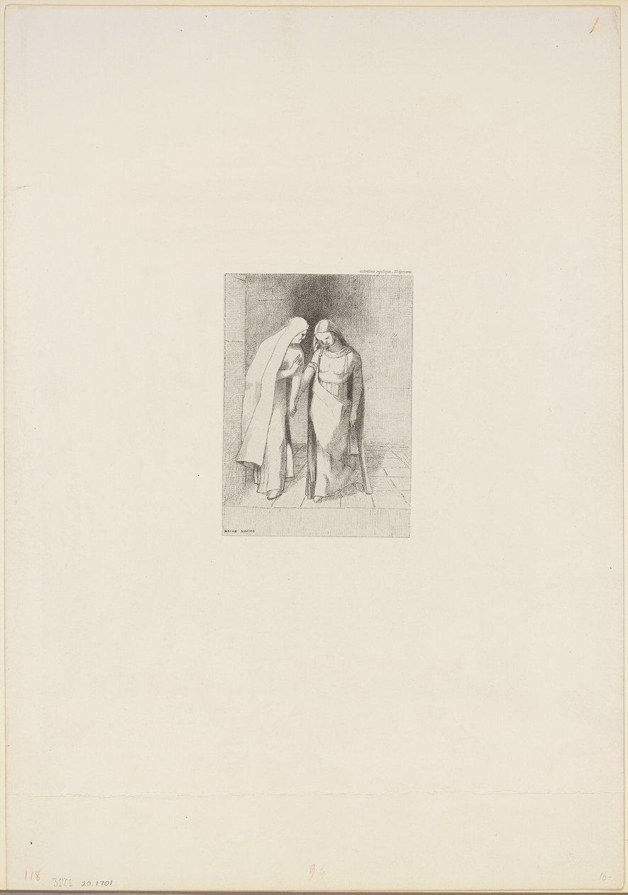 Conversación mística de Odilon Redon