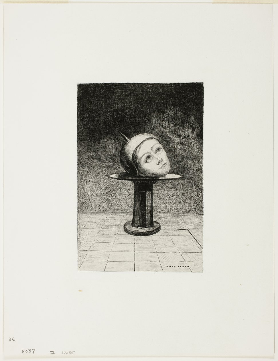 En el Plato, lámina diez de En Sueños de Odilon Redon