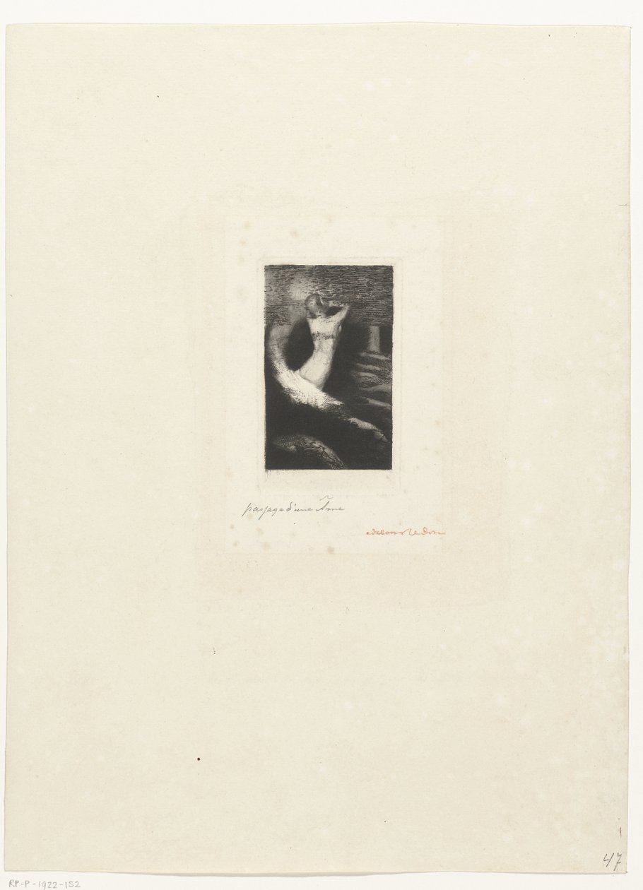 Sobrecarga de trabajo
Pasaje de un alma (título en el objeto) de Odilon Redon