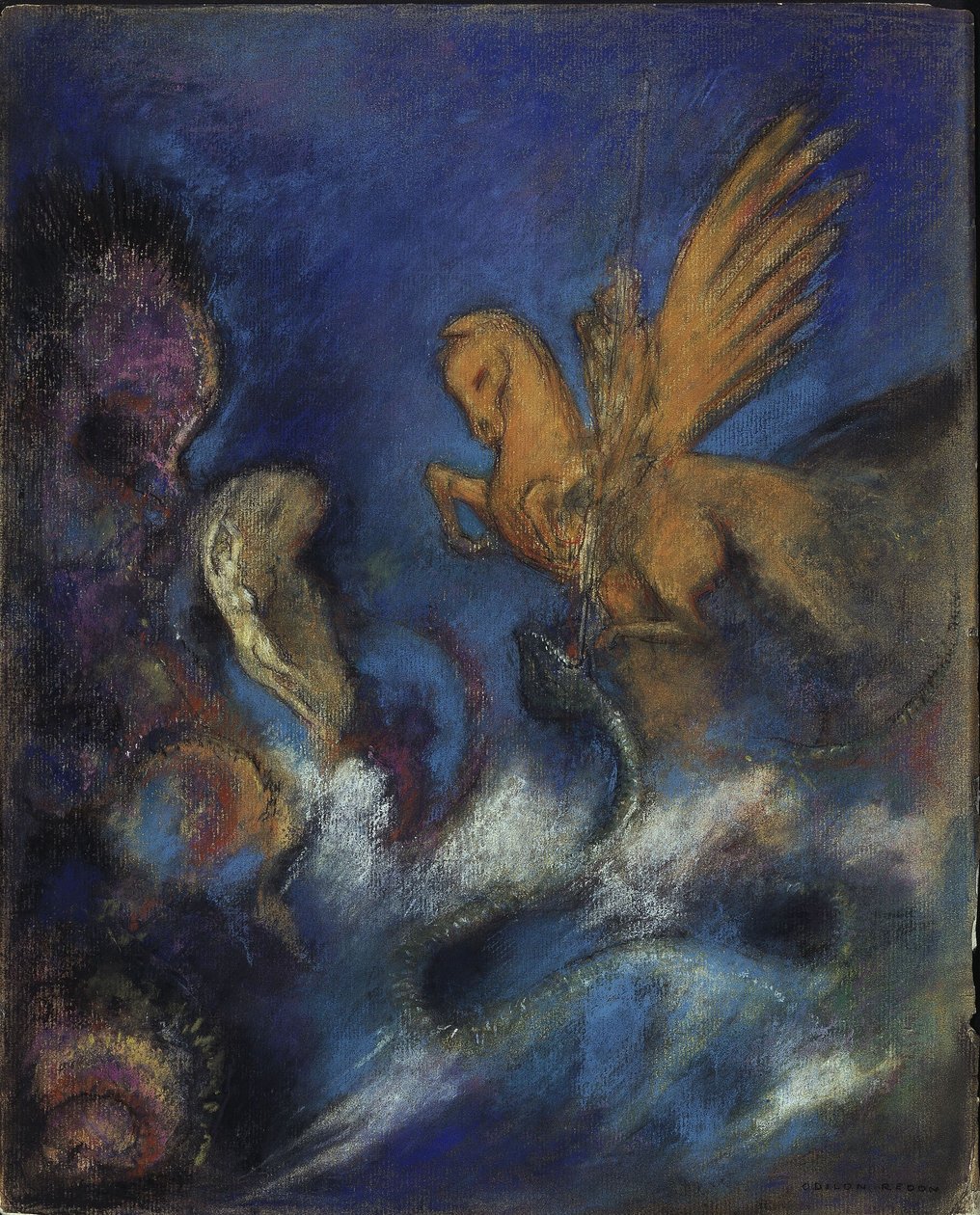 Rogero y Angélica, o: Perseo y Andrómeda de Odilon Redon