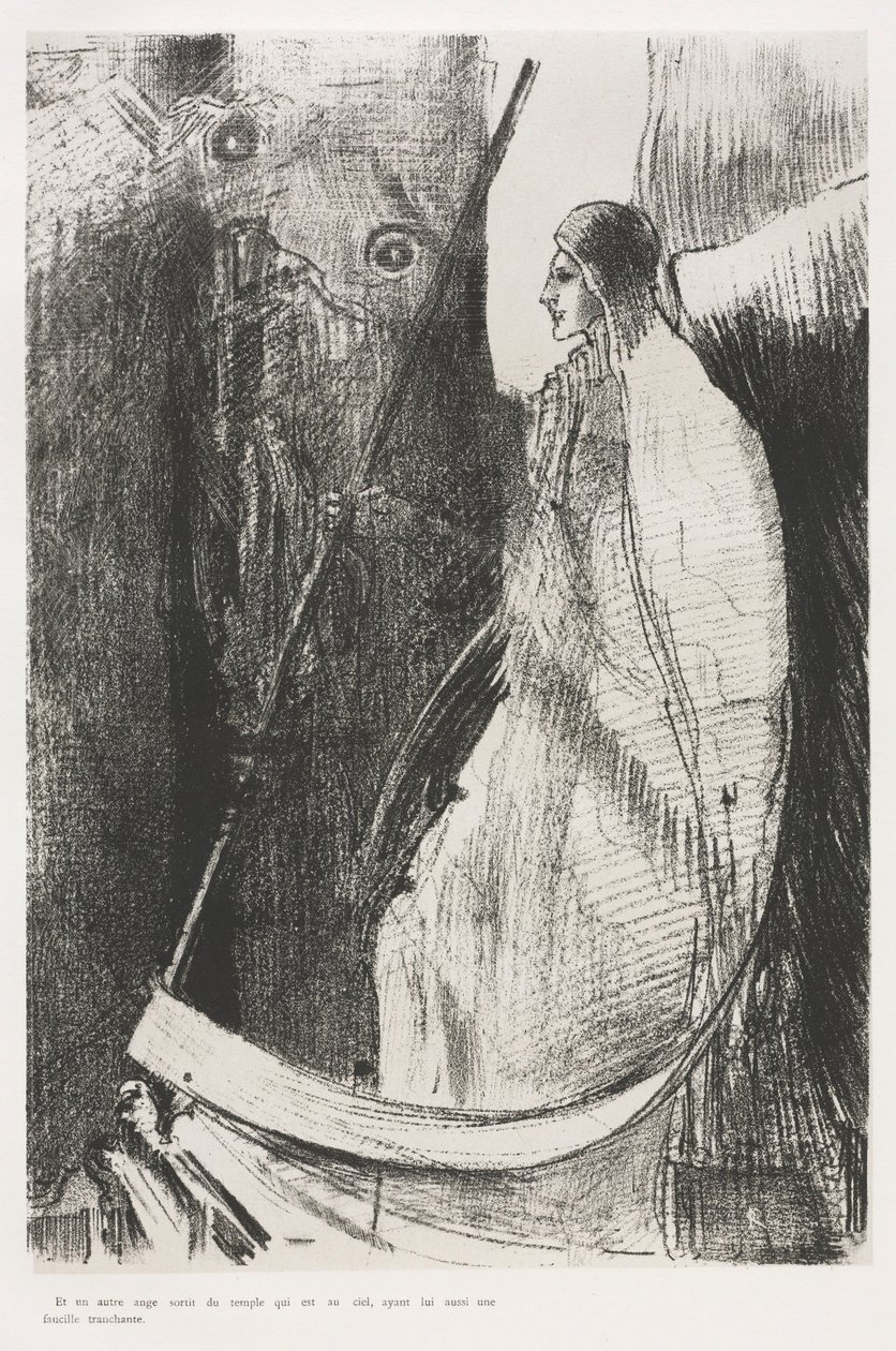 El Apocalipsis de San Juan: Y Otro Ángel Salió del Templo..., 1899 de Odilon Redon