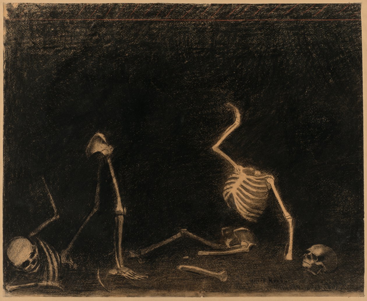 La batalla de los huesos de Odilon Redon