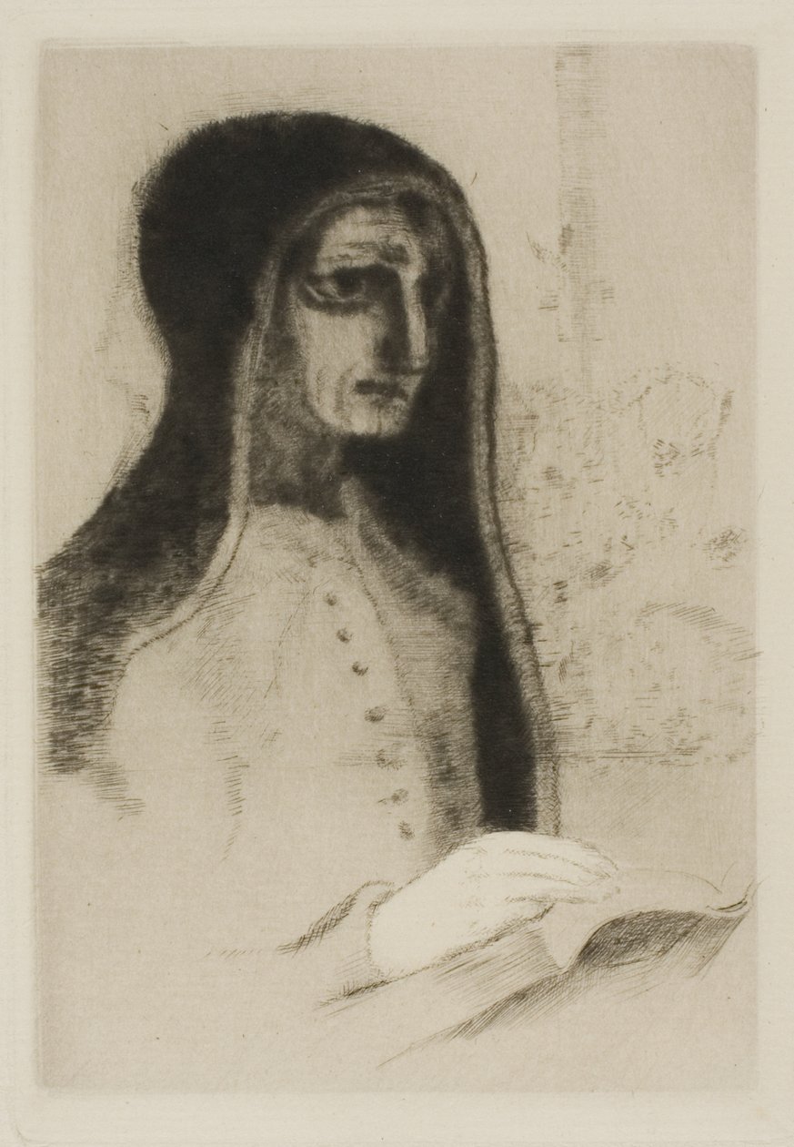 El libro (Santa Teresa) de Odilon Redon