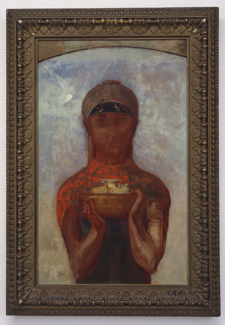 La copa del misterio, o Sibila, c.1890 de Odilon Redon