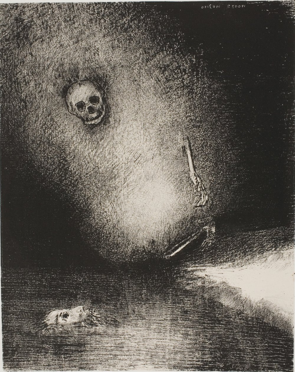 El sueño ha terminado en muerte, de El jurado de Odilon Redon