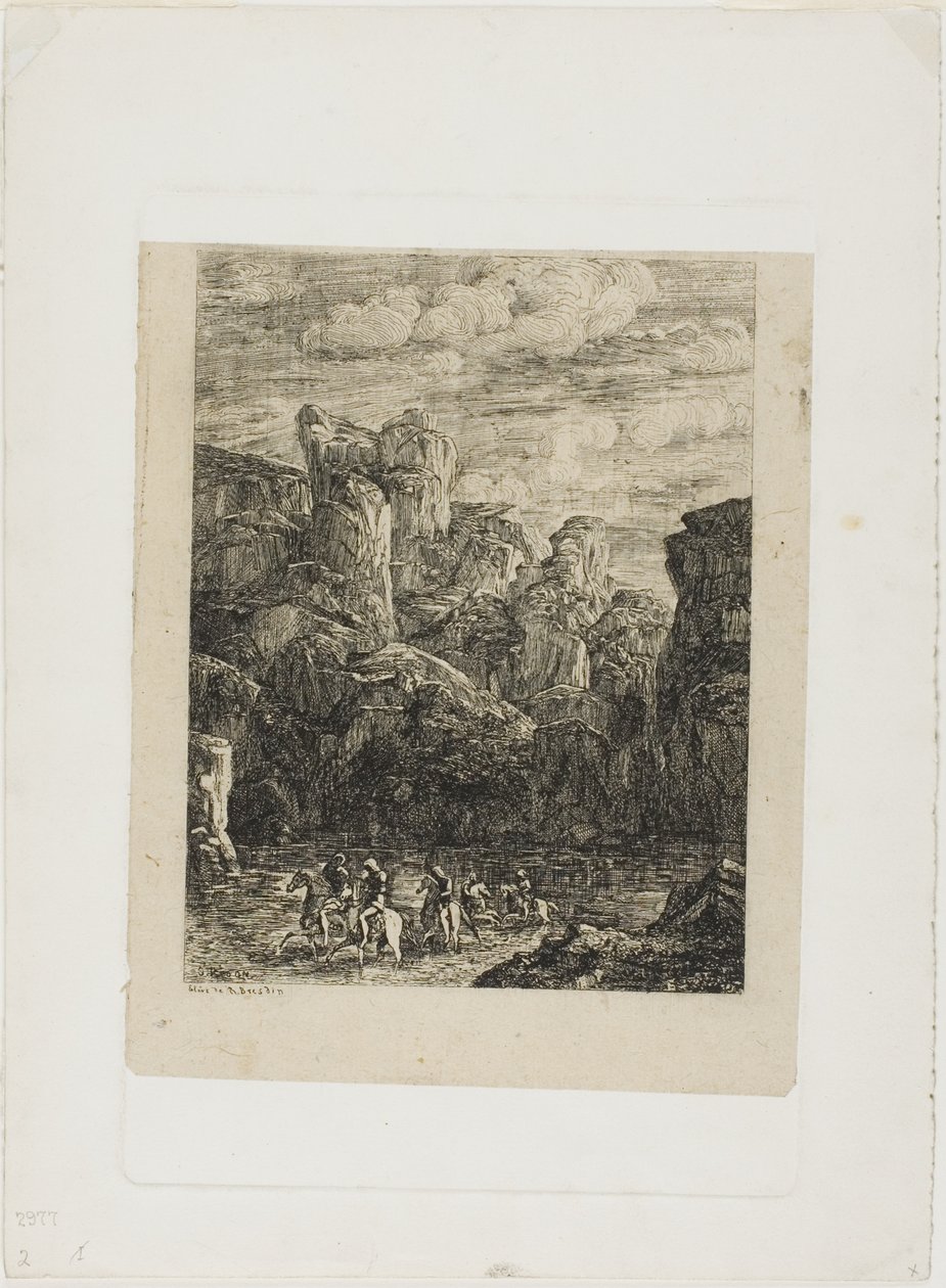 El Vado: Paisaje con Jinetes de Odilon Redon