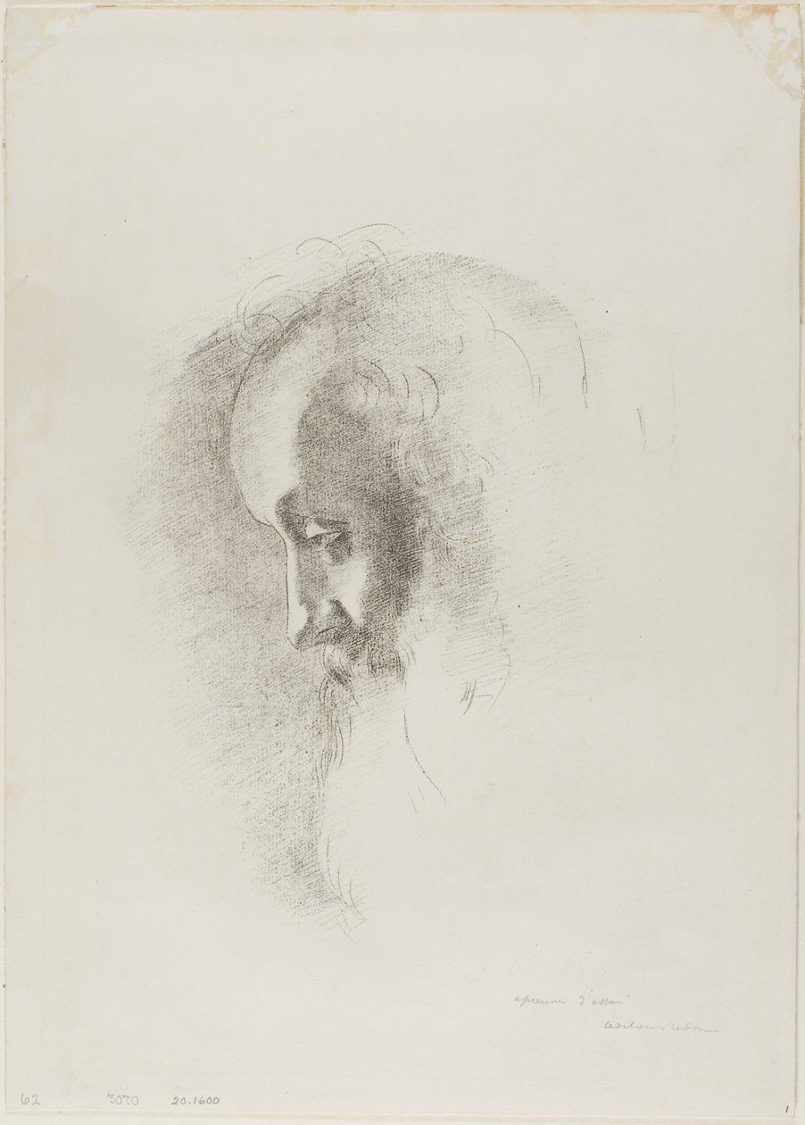 A la vejez, de la noche de Odilon Redon