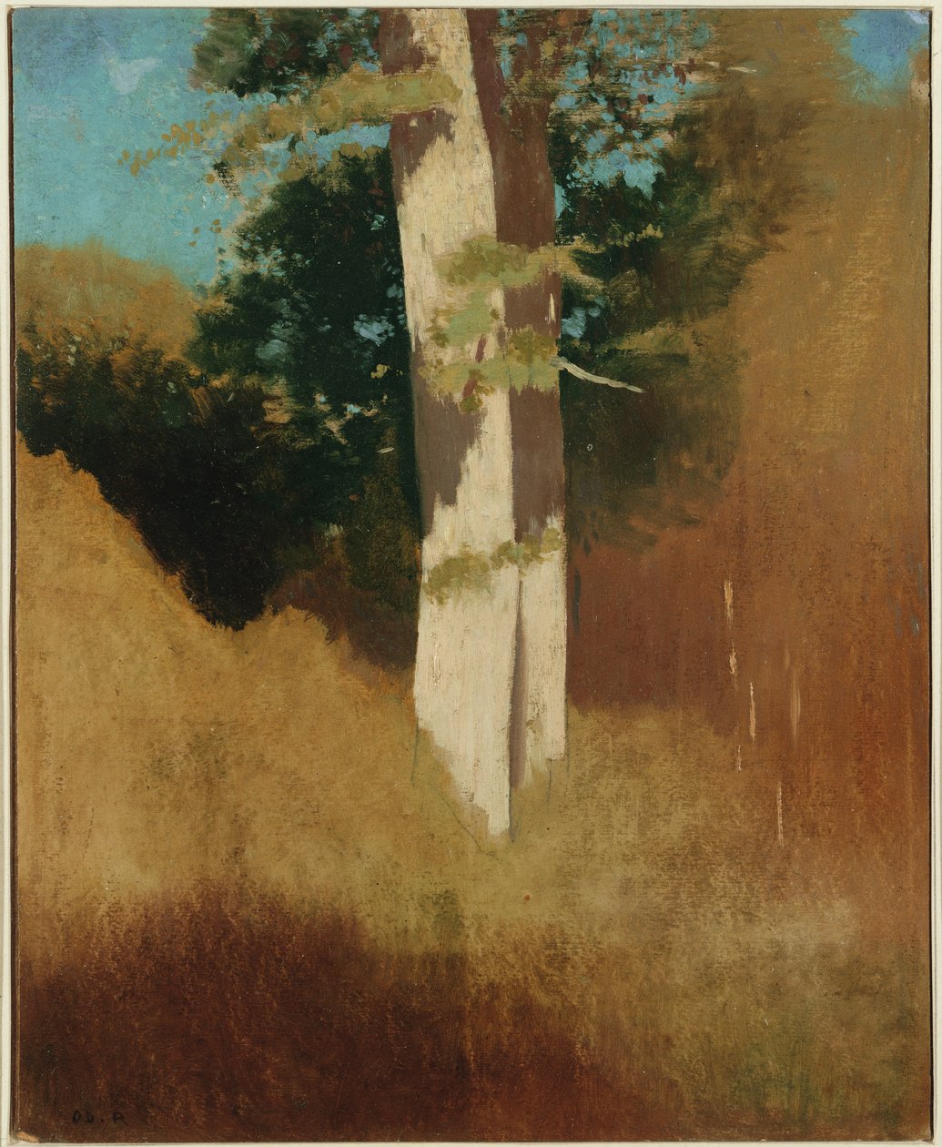 Árbol con Cielo Azul de Odilon Redon