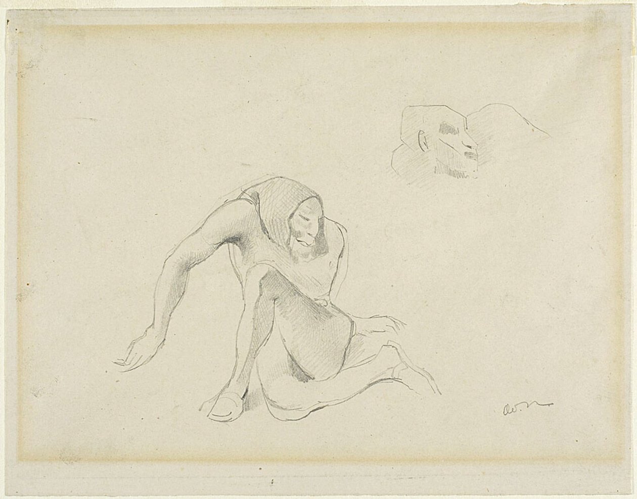 Dos figuras grotescas de Odilon Redon