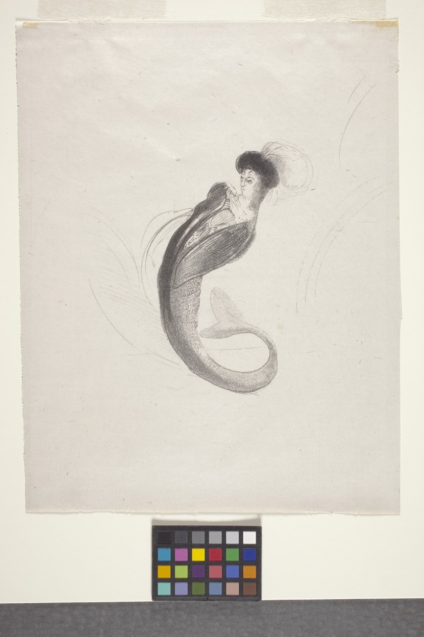 Sin título (litografía sobre papel chine volant) de Odilon Redon