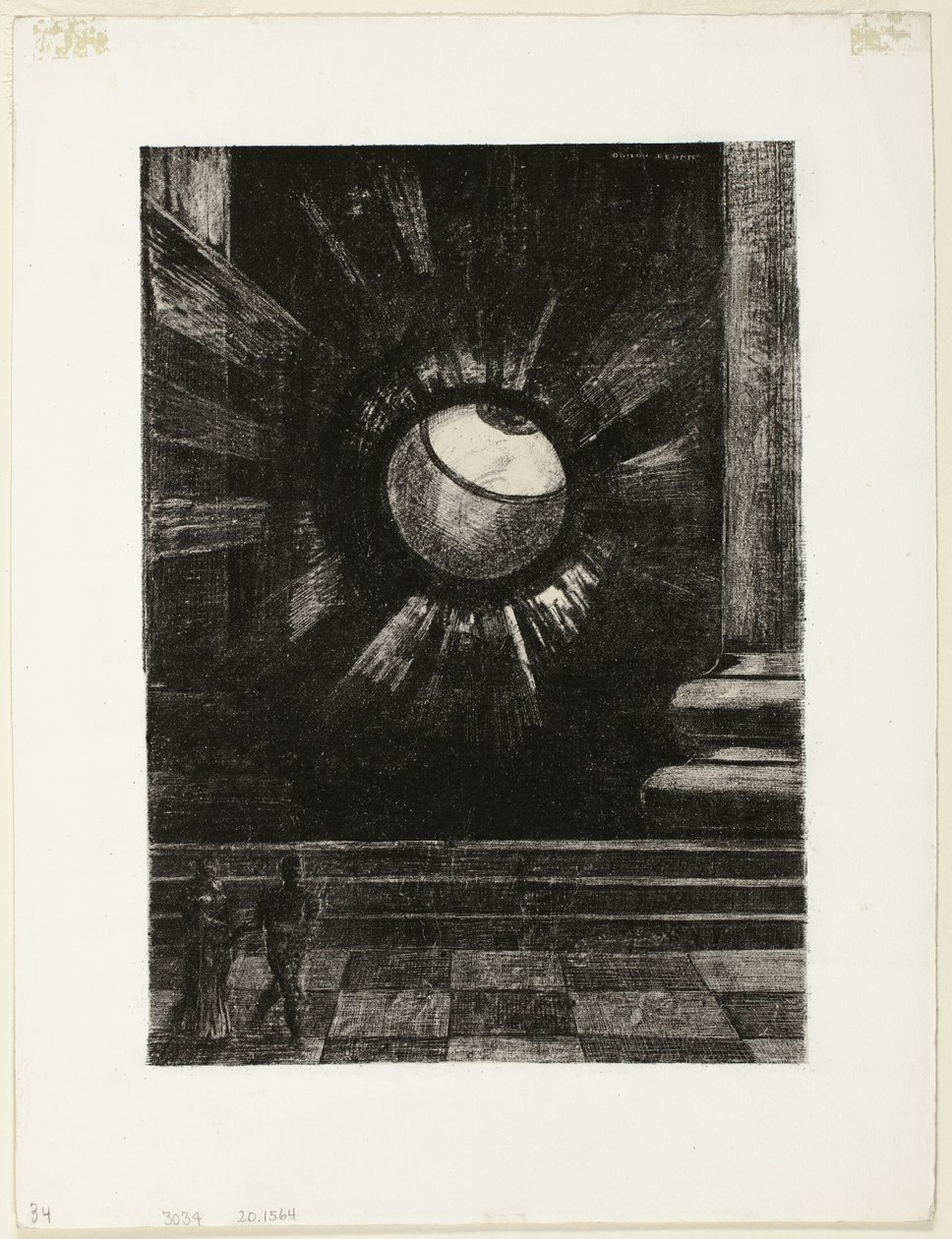 Visión, lámina ocho de En sueños de Odilon Redon