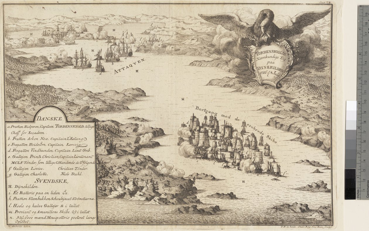 La expedición de Tordenskjold en Dynekilden 1716 de Odvardt Helmoldt de Lode
