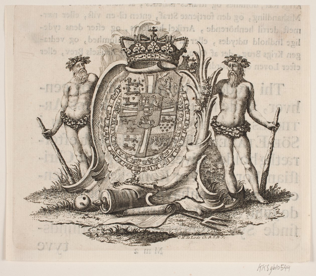Viñeta para la carta de artículos navales de Federico V de Odvardt Helmoldt de Lode