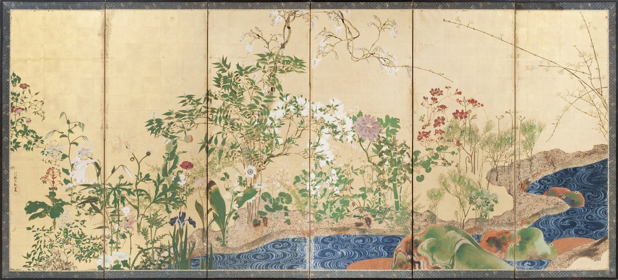 Flores de primavera y otoño de Ogata Korin