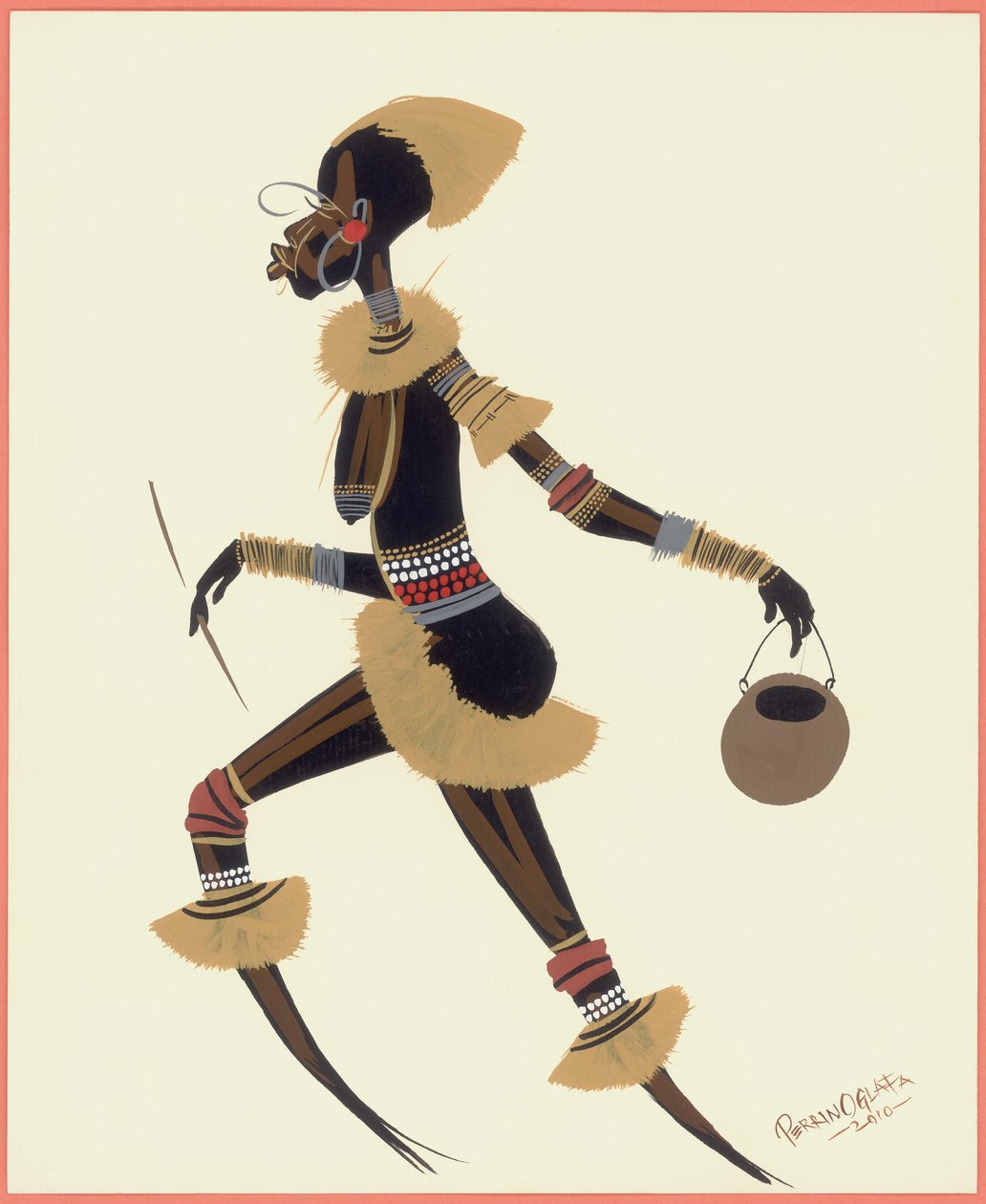 Mujer de Raffia, 2010 de Oglafa Ebitari Perrin