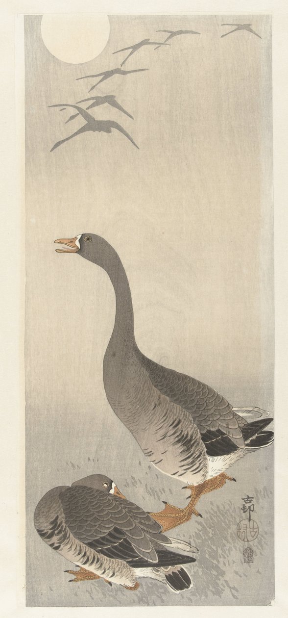 dos enteros de Ohara Koson